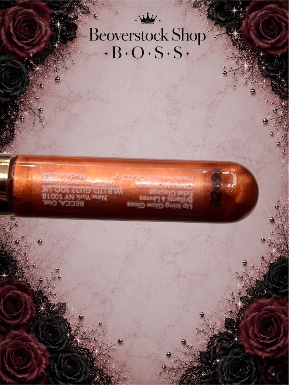 NEW BECCA Glow Lip Gloss Mini – Shade: CINNAMON BUN